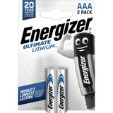 Energizer Ultimate Lithium AAA/E92/L92-Batterier (2 st.)