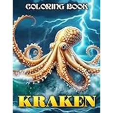Kraken Coloring Book: Fun coloring Pages with Premium outline images with easy-to-color, clear shapes, printed on a high-quality paper ... pencils, pens, crayons, markers or paints - Pocketbok