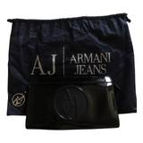 Armani Jeans Patent leather clutch bag