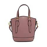 LEMITA Liten väska damväska 2023 mångsidig hinkväska crossbody axel damväska enkel handväska, Rosa (Bean Pink), 21*12*22, Tote ryggsäckar