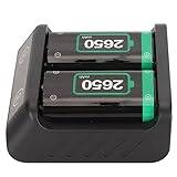 Uppladdningsbart Batteripaket för for Xbox, 2x2650mAh Batteripaket Laddningsstation för for Xbox One Batterier för for Xbox One, för for Xbox One S, för for Xbox One X, för for