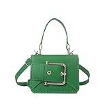 Handväskor för kvinnor, axelväska stor väska med handtag, portfölj, plånbok med justerbar rem, Grön