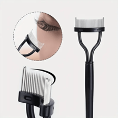 Professional Metal Teeth Separator Black Mascara Eyelash Comb Brush Lash Separator Definer Makeup Tool