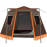 XANAYXWJ Outdoor Adventure Camping Tent - Rymligt 3-4 personers automatiskt popup-tält med dubbla lager med omedelbar installation - perfekt present till friluftsentusiaster