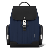 RIMOWA Never Still - Canvas Flap Backpack Large in Navy & Black - Canvas & Leather