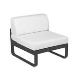 Fermob Bellevie Central modulsoffa anthracite, off-white dyna, 1-sits