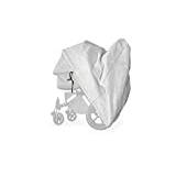 softgarage buggy softcush ljusgrå överdrag för barnvagnar brosk baby Roma regnskydd regnskydd