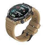 Lovehomily K56PRO Men Smart Watch Fitness Tracker Heart Smartwatch Sports Rate Blodtrycksmätare IP67 Vattentät -kompatibel 5.0 Call (Khaki)