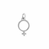 CU Jewellery – Symbolberlock, ♥-★-●-♂-♀ silver (Symbol: Venus)