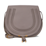 ChloÃÂ© Marcie Medium leather crossbody bag - grey - One size fits all