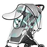 Regnskydd för barnvagn | Vindtätt barnvagnsöverdrag med genomskinligt fönster och dragkedja,Universal vattentätt vinterparaply barnvagnsskydd för spädbarn småbarn Dous