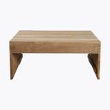 House Doctor table, Woodie, Nature-L: 82 cm, W: 70 cm, H: 35 cm - Nature / Teak / l: 82 cm, w: 70 cm, h: 35 cm