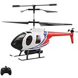 BOCGRCTY RC-helikopter, 6-kanals RC-helikopter med LED-ljus, RC-helikopter med höjdhandtag, RC-helikopter med inbyggt 6-axligt gyroskop, lämplig för presenter till vuxna och barn