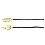 Gold Trident Costume Accessory, Devil Pitchfork King Trident Poseidon Halloween Cosplay Trident Devil Wand Demo Costume for Cosplay Party Supplies 2PCS