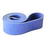 AOLIKES Yoga Fitness Tension Training gummi latex stretch motståndsbälte fitnessmatta billig (blå, en storlek)