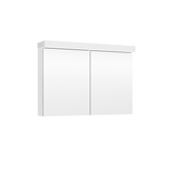 Softlight spegelskåp två dörrar vit Eluttaget höger 71,5x21x100cm