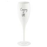 Champagneglas Koziol "Camping Is My Life"