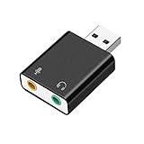 USB 2.0 externt ljudkort 7.1 kanal surroundadapter för PC analog och digital utrustning gratis enhet USB-adapter med mikrofon