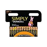 Batterier AAA Duracell/batteripaket med 12 / helt enkelt LR03/MN2400 för radio, fjärrkontroller, klockor etc