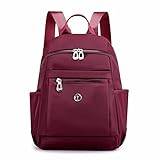 ASADFDAA ryggsäck för kvinnor Resa kvinnor ryggsäck skolväska for tonårsflickor kvinnlig stor kapacitet axelväska ny ryggsäck (Color : RED WINE BAG)