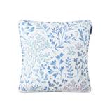 Printed Flowers Linen/Cotton Pillow Cover White Multi, 50x50, Lexington