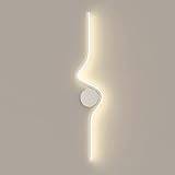 Arc Wall Sconce LED Linjär Vägglampa, 18W Akryl Dekorativ Modern Hardwired Vägglampa 3000K Varmt Ljus För Vardagsrum Sovrum Gånggång Korridor Trappor Balkong Hotellbelysning