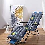 Sun Lounger Cushion, Garden Bench Cushion, Sunbed Rocking Chair Cushion, High Back Chair lounger Cushions, for Indoor Outdoor Garden Patio Living room,24,53cm*168cm