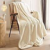 Cuddly Blanket Blanket 100 x 150 cm White Fleece Blanket for Sofa Soft and Warm Kids Blanket Microfiber Fluffy Sofa Blanket Blanket Blanket…