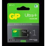 GP Ultra Plus Alkaline 9V-batteri, 1604AUP/6LF22, 1-pack