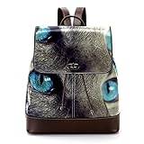 Ocean Color Eye Cat Personlig Casual Daypack Väska för tonåringar, flerfärgad, 27x12.3x32cm, Ryggsäckar