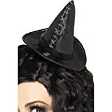 Smiffys Stitch Witch hatt med överdimensionerad söm - svart