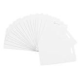 Datering 50-pack högkvalitativa PVC-kort med stansning på den korta sidan ¨C vertikal spårstansning, tomma ID-kort, CR80-plastkort, hållbara, lätta att använda.