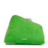 The Attico Midnight suede leather clutch - green - One size fits all