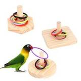 SHEIN 1set Parrot Intelligence Training Toy, Colorful Rings Interactive Toy