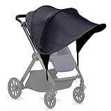 Solskydd för barnvagn, UPF50+ universellt solskyddsmedel, vikbar barnvagn solskydd barnvagn markis, andningsbar barnvagn solskydd, solskydd baldakin för barnvagn, buggy, barnvagn och liggdel