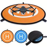 Drone Landing Pads, Waterproof 21'' Universal Landing Pad Fast-fold Double Sided Quad Copter Landing Pads For Rc Drones Helicopter For Dji Spark Mavic Pro Phantom 2/3/4 Pro Inspire 2/1 3dr Solo