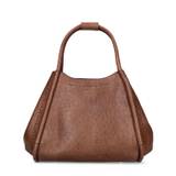 Small Marin Ostrich Embossed Tote Bag