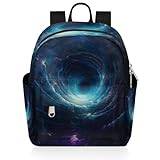 Galaxy nebulosa spiral damryggsäck för kvinnor flickor barn, söt liten ryggsäck reseryggsäck axel vardaglig dagväska handväska väska, Färg, 6.3L