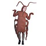 Rolig kackerlackskostym halloween fest rollspel kostym brunt djur halloween fest cosplay utklädnad brun grov insekt outfit fest skämt gåvor en del outfit (brun, en storlek)