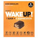 Jesse's WAKEUP! Rice Crisp Bars Dark Chocolate 6 Pack 1.13 oz (32 g)