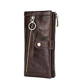 WolFum Stöldskydd borste plånbok för män kortväska myntväska multifunktionellt paket bärbar litet vardagspaket, D, Talla �nica