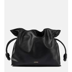 Loewe Flamenco Large leather clutch - black - One size fits all