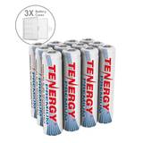 Combo: Tenergy Premium NiMH AAA 1000mAh Rechargeable Batteries, 12-pack (+ 3 x Holders)