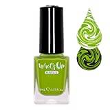 Whats Up Nails - Pod Partners Stamping Polish Green Creme Lacquer for Stamped Nail Art Design 7 Free Cruelty Free Vegan