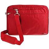 Navitech röd elegant vattentålig laptopväska – kompatibel med Dell Latitude E7470 14 tums bärbar dator, Röd, En storlek