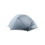 AQQWWER Tält Camping Tent Ultralight Tents Tenda Tente Barraca De Acampamento (Color : 210T Grey 3 season)