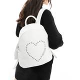 Love Moschino – Vit ryggsäck med hjärtlogga-Vit/a - One Size