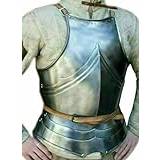 Medeltida bröstskydd korsfarare bärbar stål kastplatta riddare Cuirass LARP krigare bröstplatta rustning bröstskydd cosplay kostym