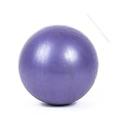 Gymnastikboll, liten pilatesboll – 25 cm, mini yoga, pilatesboll, mjuk och halkfri fitnessboll med uppblåsbar Straw för yoga, hem, kontor, sittboll (lila)
