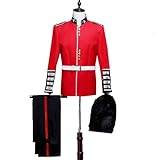 Brittiskt kungligt vakt cosplay-kostym, William soldater, cosplay-uniform, set med mössa, karneval, halloweenkläder för vuxna
